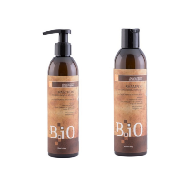 SINERGY COSMETICS B.IO SHAMPOO 250ml & CONDITIONER 250ml KIT FOR RESTRUCTURING