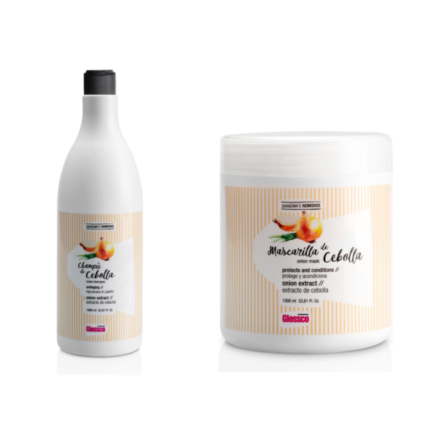 GLOSSCO Onion Shampoo 1000ml + Onion Mask 1000ml