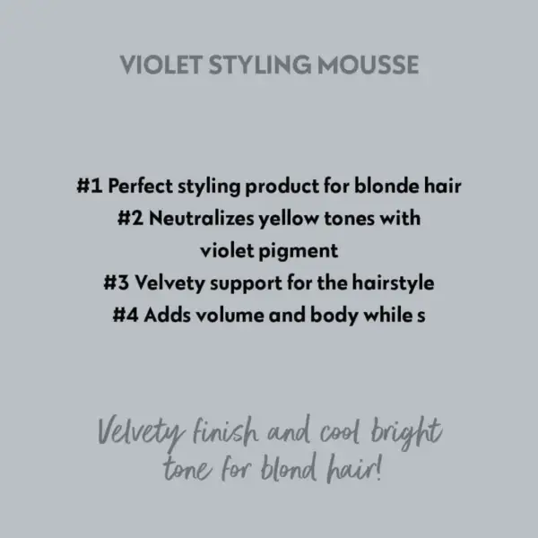 FOUR REASONS PROFESSIONAL Violet Styling Mousse Volumizer 6.68 FL oz 190ml - Image 3